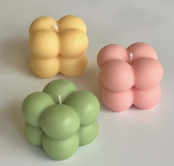 Small Bubble Candles | Scented Candles | Custom Bubble Cube Candles