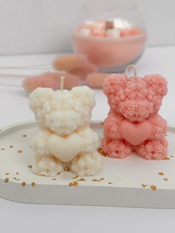 3d Rose Bear | Scented candle